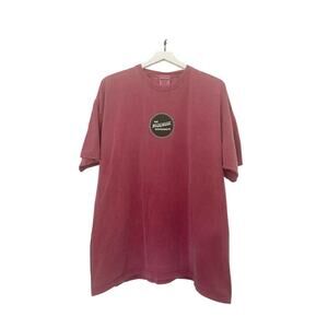 Vintage Krispy Kreme T-Shirt Comfort Colors Size XL Dark Red Green Tee Shirt